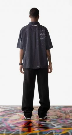 DAILY PAPER LAIR SS SHIRT BLACK SNAKES 8 DAILY PAPER LAIR SS SHIRT BLACK SNAKES