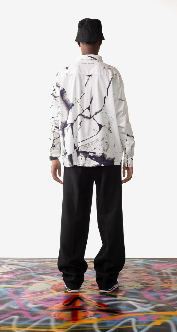 DAILY PAPER LAIR LS SHIRT WHITE PANTER APPAREL 5 DAILY PAPER LAIR LS SHIRT WHITE PANTER APPAREL