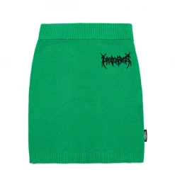 NEW ARRIVALS WASTED PARIS - WOMAN GREEN MORTEM KNIT SKIRT