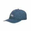 Stussy NEW ARRIVALS STÜSSY UNISEX WASHED STOCK LOW PRO CAP - LAGUNA BLUE