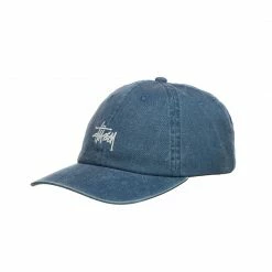 Stussy NEW ARRIVALS STÜSSY UNISEX WASHED STOCK LOW PRO CAP - LAGUNA BLUE