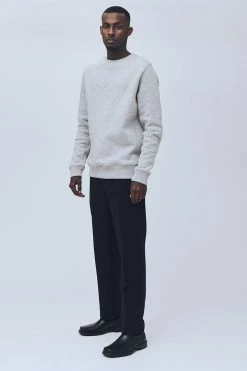 SOULLAND WILLIE SWEATSHIRT GREY MELANGE APPAREL