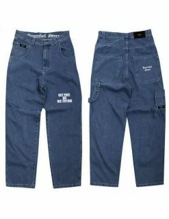 HANNIBAL STORE DENIM “GET FREE OR DIE TRYING” STONE WASHED