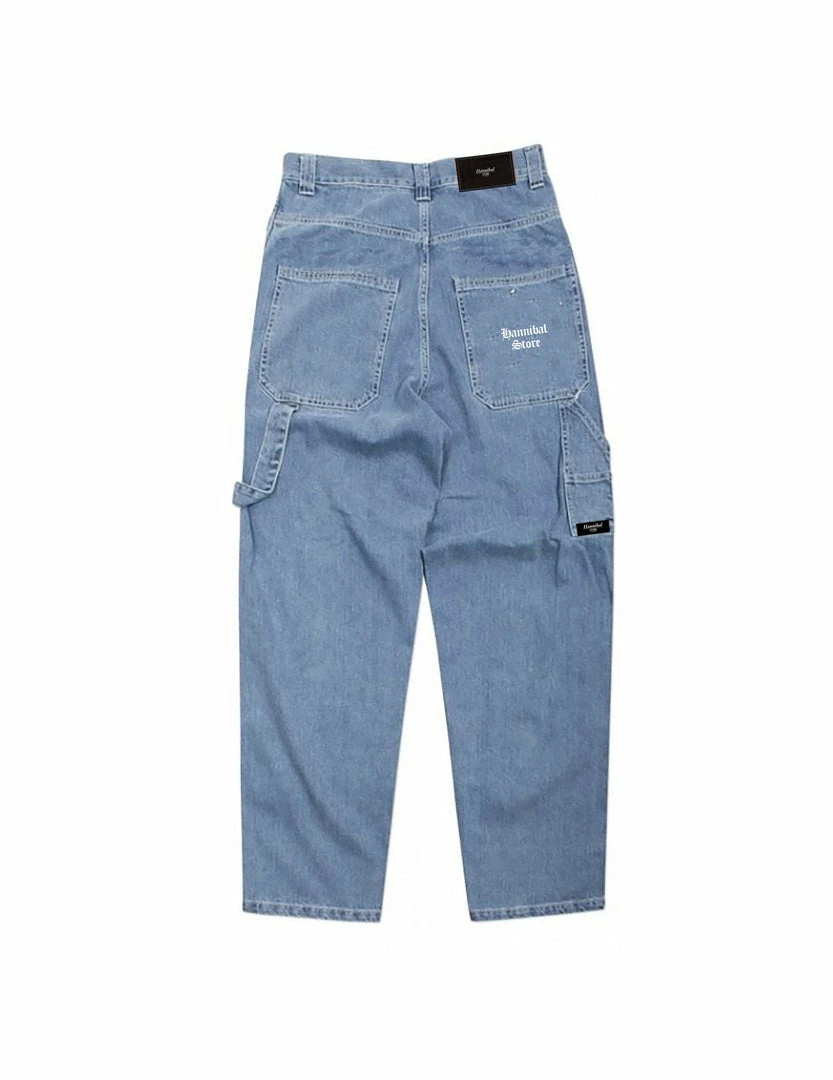 HANNIBAL SPECIALS HANNIBAL STORE DENIM “GET FREE OR DIE TRYING” BLEACHED 4 HANNIBAL SPECIALS HANNIBAL STORE DENIM “GET FREE OR DIE TRYING” BLEACHED