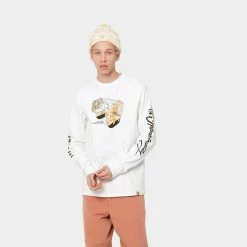 CARHARTT L/S LIVING T-SHIRT - WHITE NEW ARRIVALS 13 CARHARTT L/S LIVING T-SHIRT - WHITE NEW ARRIVALS