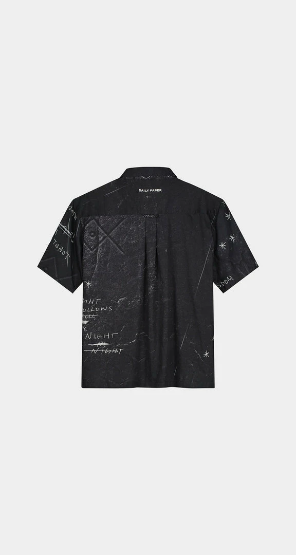 DAILY PAPER LAIR SS SHIRT BLACK SNAKES 6 DAILY PAPER LAIR SS SHIRT BLACK SNAKES