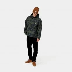CARHARTT NIMBUS PULLOVER CAMO BLUR GREEN APPAREL