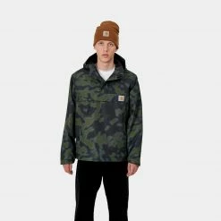 CARHARTT NIMBUS PULLOVER CAMO BLUR GREEN APPAREL