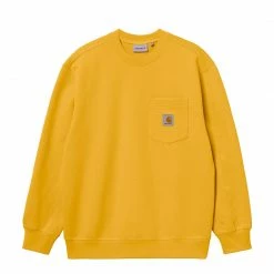 NEW ARRIVALS CARHARTT POCKET SWEATSHIRT - POPSICLE