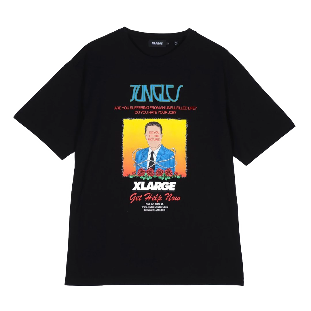 JUNGLESJUNGLES JUNGLES JUNGLES DO YOU FIT THIS PICTURE? SS TEE BLACK APPAREL 3 JUNGLESJUNGLES JUNGLES JUNGLES DO YOU FIT THIS PICTURE? SS TEE BLACK APPAREL