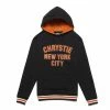 APPAREL CHRYSTIE NYC VARSITY LOGO PULLOVER SWEATER BLACK