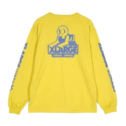 JUNGLESJUNGLES JUNGLES JUNGLES OG XLARGE SPHINX LOGO LS TEE YELLOW