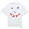 APPAREL CHRYSTIE NYC A&B SMILE LOGO T-SHIRT WHITE 2 APPAREL CHRYSTIE NYC A&B SMILE LOGO T-SHIRT WHITE