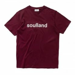 APPAREL SOULLAND CHUCK T-SHIRT BURGUNDY