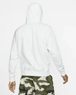 NEW ARRIVALS NIKE SPORTSWEAR CLUB FLEECE HOODIE WHITE
