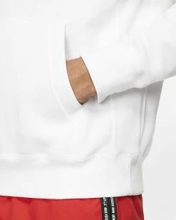 NEW ARRIVALS NIKE SPORTSWEAR CLUB FLEECE HOODIE WHITE