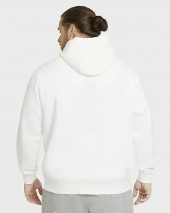 NEW ARRIVALS NIKE SPORTSWEAR CLUB FLEECE HOODIE WHITE