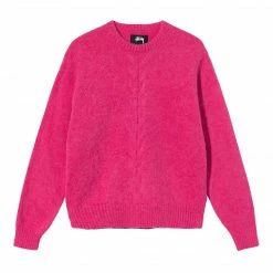 STUSSY DOUBLE CABLE SWEATER PINK APPAREL