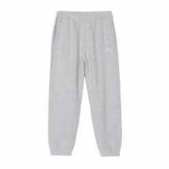 STUSSY STOCK LOGO PANT GREY HEATHER