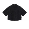 STUSSY RALPHIE CRINKLY WORK SHIRT BLACK APPAREL
