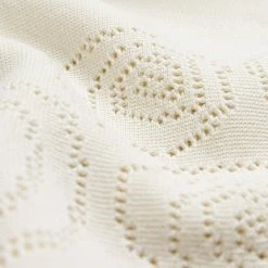 Stussy STÜSSY PERFORATED MAN SWIRL KNIT SHIRT - NATURAL