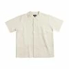 Stussy STÜSSY PERFORATED MAN SWIRL KNIT SHIRT - NATURAL