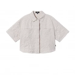 STUSSY RALPHIE CRINKLY WORK SHIRT NATURAL