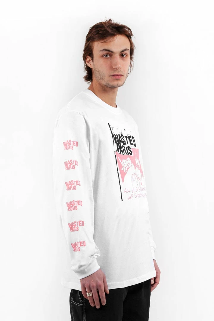 Wastedparis WASTED PARIS T-SHIRT LONG SLEEVES EVER WANTED WHITE 5 Wastedparis WASTED PARIS T-SHIRT LONG SLEEVES EVER WANTED WHITE