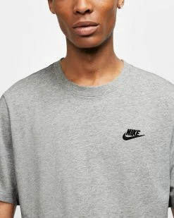 NEW ARRIVALS NIKE SPORTSWEAR CLUB MEN'S T-SHIRT GRAY