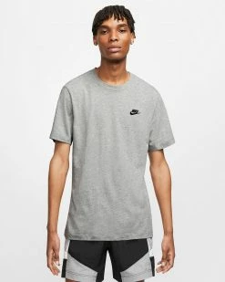 NEW ARRIVALS NIKE SPORTSWEAR CLUB MEN'S T-SHIRT GRAY