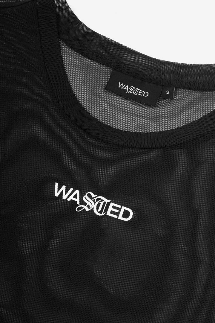 WASTED PARIS T-SHIRT MESH KAIA BLACK APPAREL 4 WASTED PARIS T-SHIRT MESH KAIA BLACK APPAREL