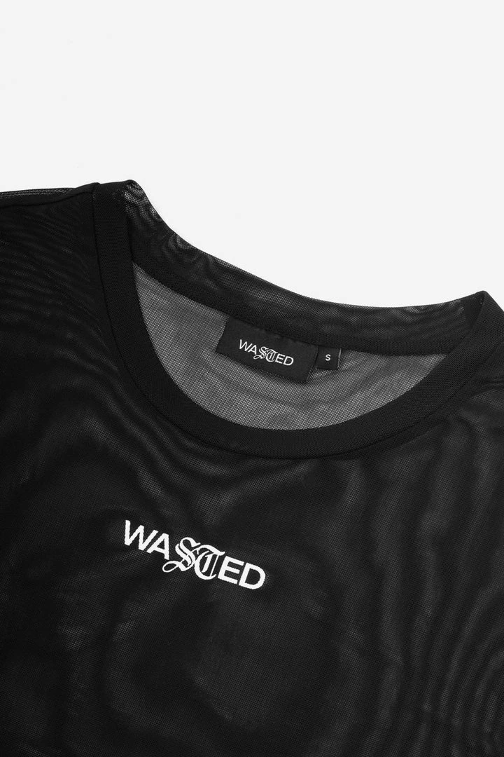 WASTED PARIS T-SHIRT MESH KAIA BLACK APPAREL 7 WASTED PARIS T-SHIRT MESH KAIA BLACK APPAREL