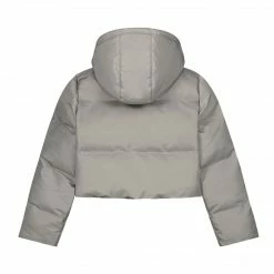 NEW ARRIVALS DAILY PAPER EPUFF CROPPED JACKET GRAY